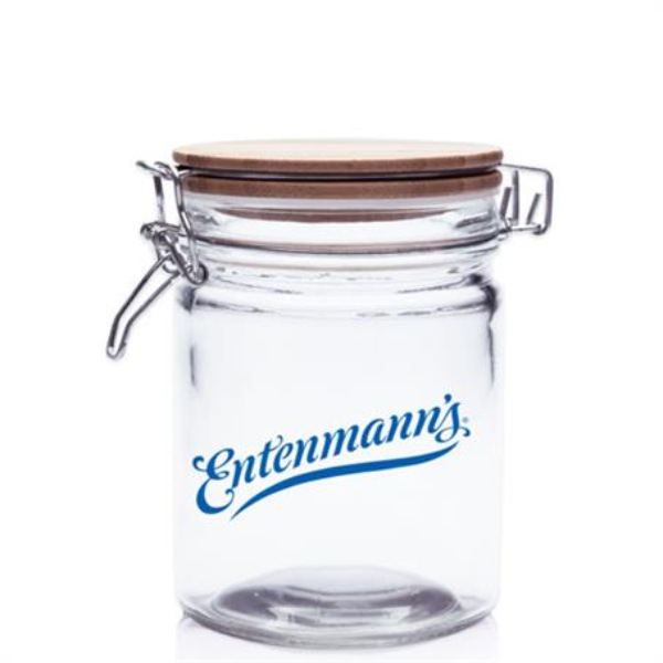 22 oz. Candy Jars with Hinged Wood Lids