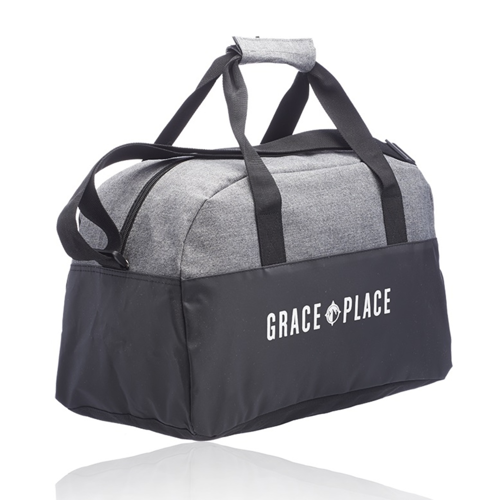 Two-tone classic Duffel Bag w/ Shoulder Strap