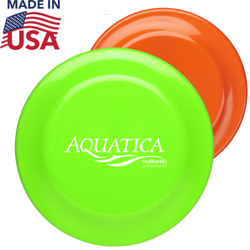 USA Made 9.25 in. Solid Color Flying Discs w/ Custom Logo
