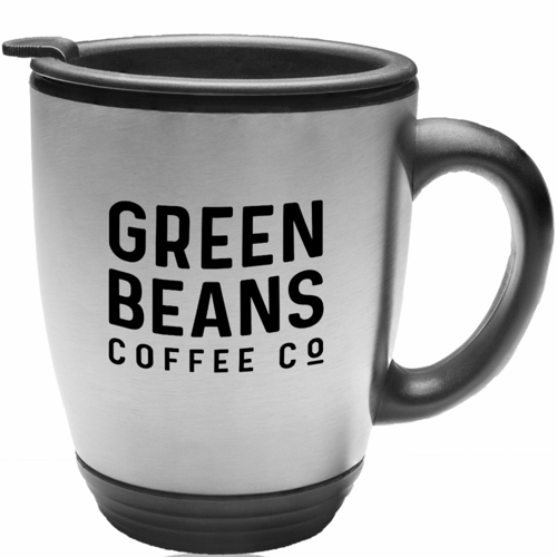 16 oz. Grab-N-Go Stainless Steel Bistro Mugs w/ Custom Print