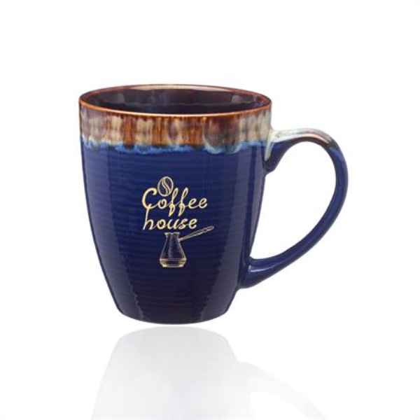 17 oz. Water Color Drip Ceramic Custom Mugs