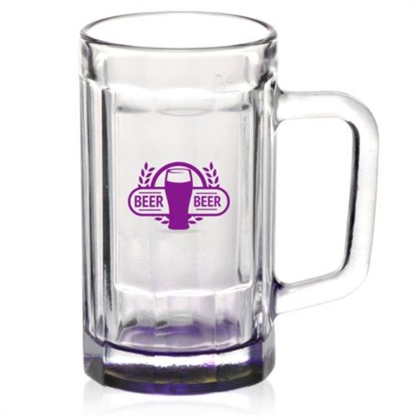 15 oz. Sports Fan Glass Mugs W/ Custom Imprint