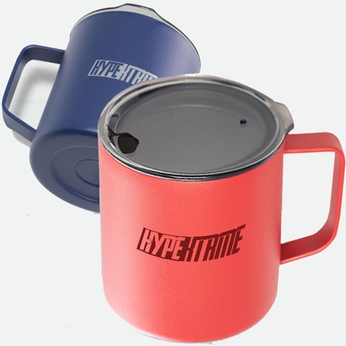 13.5 oz. Vintage Powder Coated Insulated Custom Travel Mugs