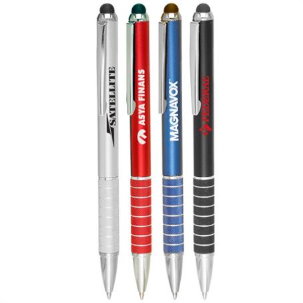 Custom Twist Action Metal Stylus Pens with Logo