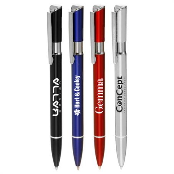 Metal Business Pens with Silver Accents