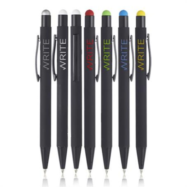 Pop Pens Rubberized Color with Stylus