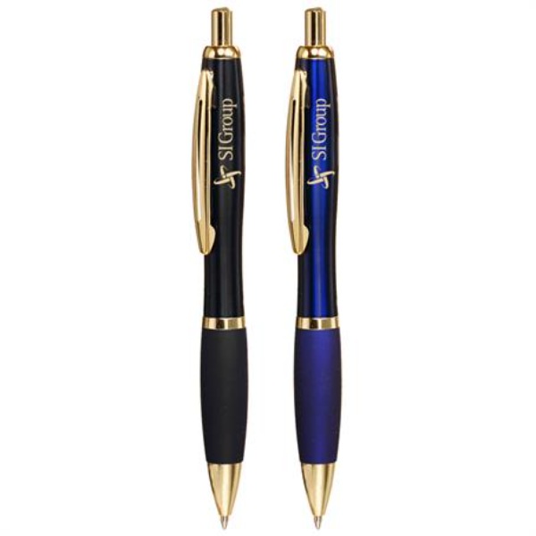 Langley Metal Pens with Gold Accents