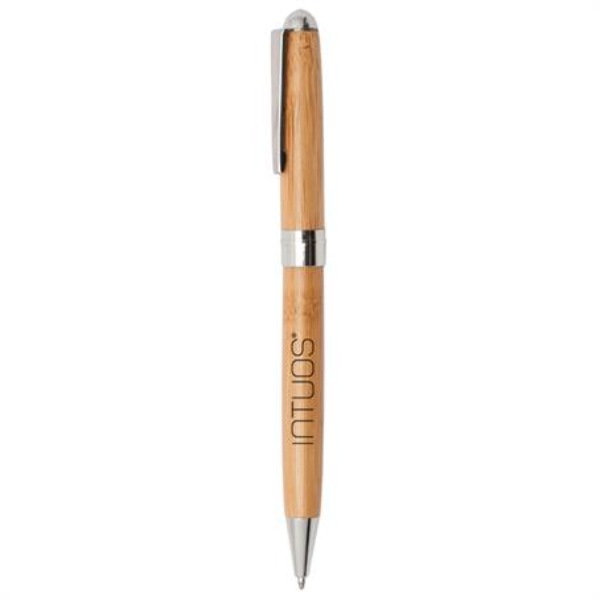 ​Custom Executive Bamboo Twist-Action Ballpoint Pen with Logo