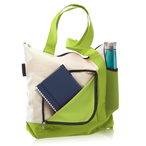 Promotional Polyester Zipper Tote Bags