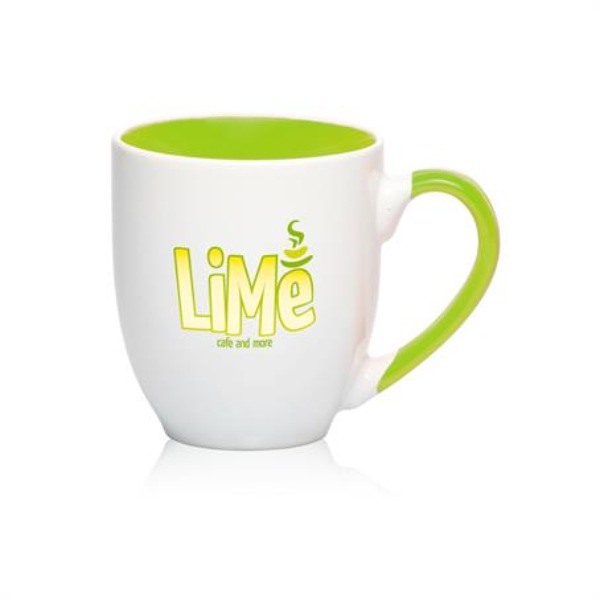 16 oz. Miami Two-Tone Bistro Mugs w/ Custom Logo