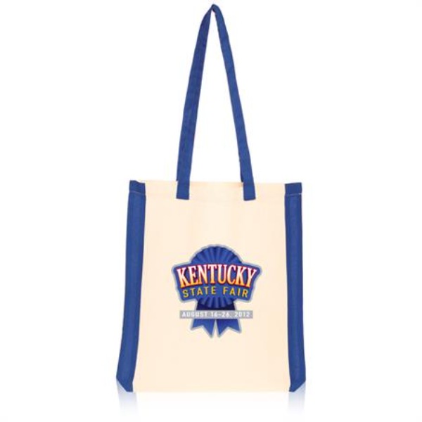 Cotton Side Stripes Tote Bags