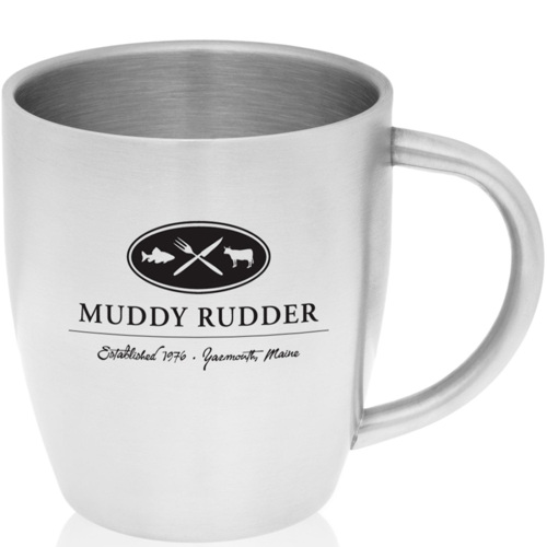10 oz. Double Wall Stainless Steel Custom Coffee Mugs