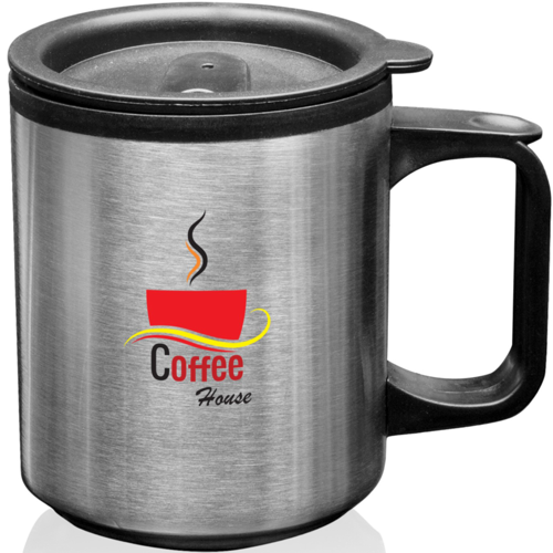 12 oz Double Wall Stainless Steel Custom Coffee Mugs