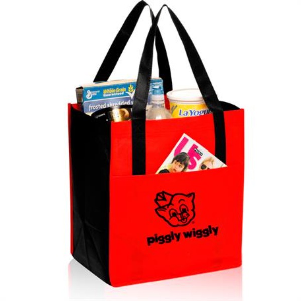 Pocket Non-Woven Shoppers Tote Bags