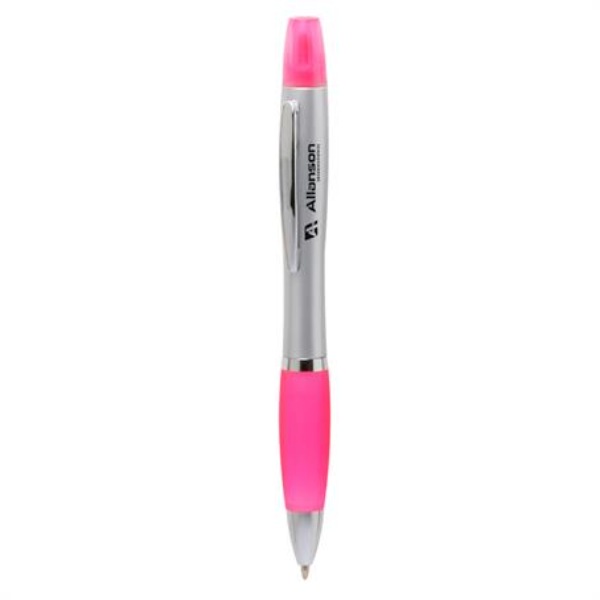 Highlighter And Ink Pen Combo With Accent Colors