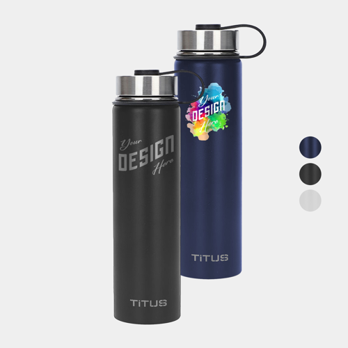 Premium 25 oz TiTUS® Stainless Steel Sports Water Bottle with Custom Imprint