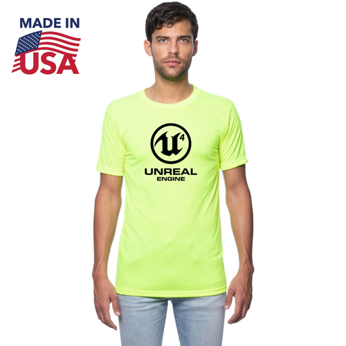 USA Made Safety Unisex Performance Poly Tee w/ Custom Logo