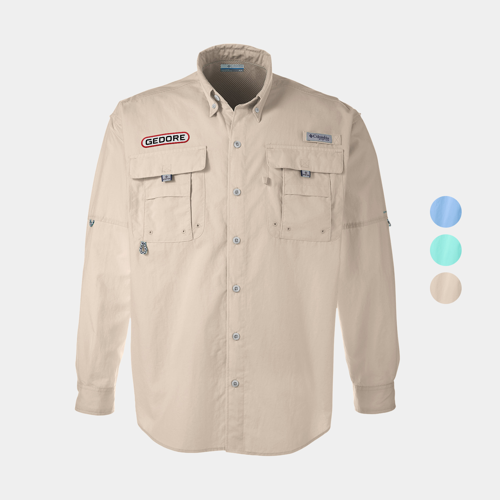 Columbia Men's Bahama™ Long-Sleeve Shirt w/ Custom Logo