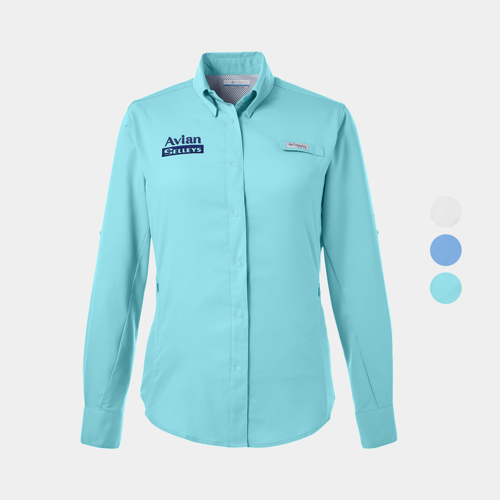 Columbia Ladies' Tamiami™ Long-Sleeve Shirt w/ Custom Logo