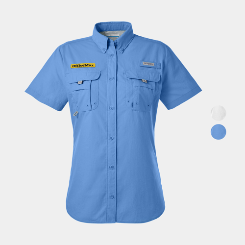 Columbia Ladies' Bahama™ Short-Sleeve Shirt w/ Custom Logo