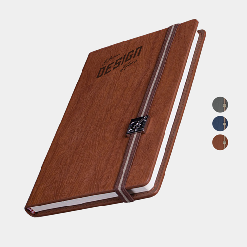 TiTUS® Melange PU Leather A5 Executive Notebook w/ Elastic Band Closure
