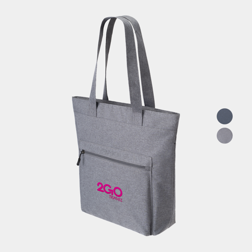 RejuVe® Heather Lite Tote Bag w/ Custom Logo