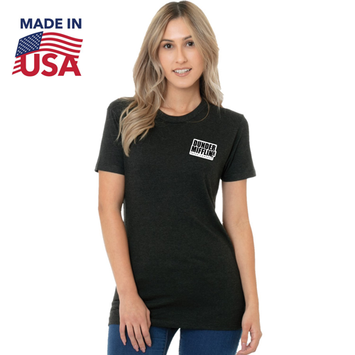 USA-Made Women's Triblend Racerback Crew Tee w/ Custom Logo