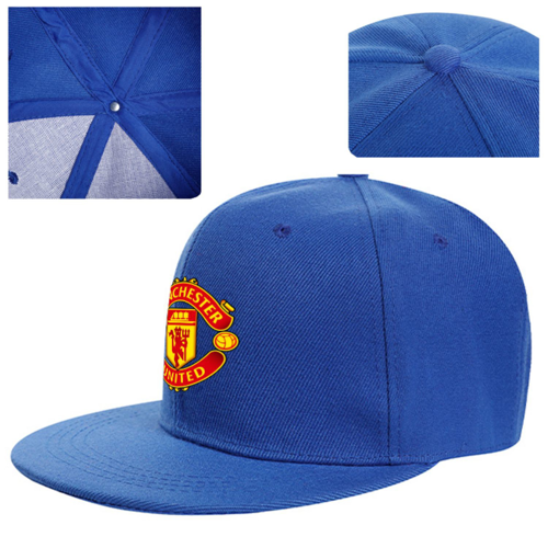 Structured 6 Panel Flat Bill Caps w/ Plastic Snapback & Custom Logo