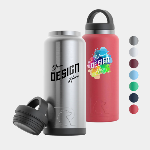 36 oz RTIC® Stainless Steel Vacuum Insulated Water Bottle w/ Custom Logo