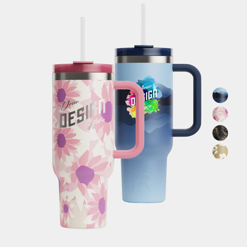 Sunny Summer 30 oz RTIC® Road Trip Tumbler w/ Handle & Custom Logo