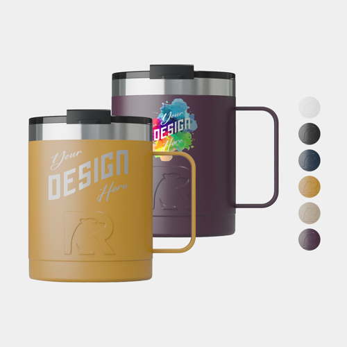12 Oz RTIC® Stainless Steel Ceramic Lined Essential Coffee Mug w/ Custom Logo