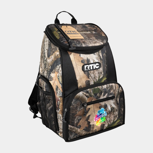 15-Can RTIC® Lightweight Insulated Camo Cooler Backpack (11" x 15.25") w/ Custom Logo