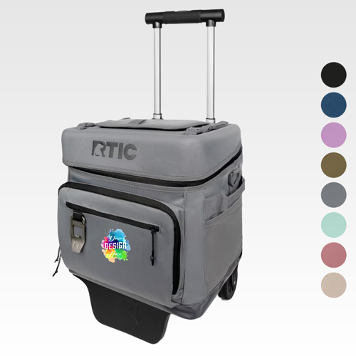 40-Can RTIC® Soft Pack Everyday Wheeled Trolley Cooler Bag (20" x 14") w/ Custom Logo