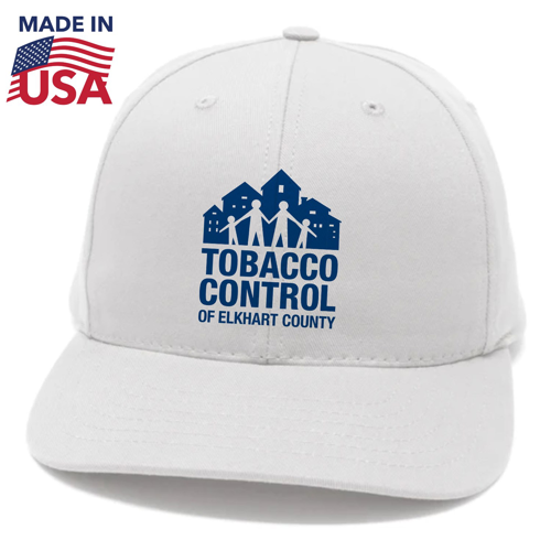 True American Made 6-Panel Poly-Cotton Flex Twill Cap w/ Custom Logo