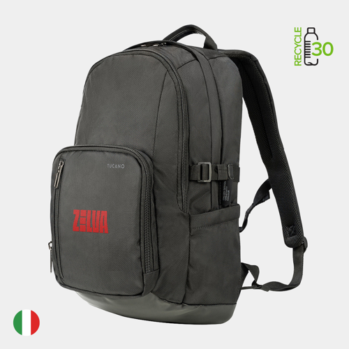 TUCANO - Italy® CENTRO Recycled Modern Business Executive Backpack w/ Custom Logo