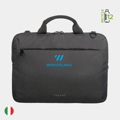 TUCANO® - Italy Recycled Modern Business Slim 16" Laptop Bag w/ Custom Logo