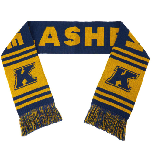100% Acrylic Knitted Woven Scarf w/ Tassel & Custom Logo