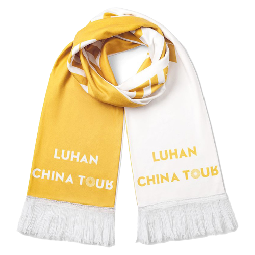 Velvet Winter Sublimation Printing Scarf w/ Tassel & Custom Logo