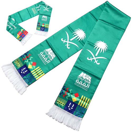 Premium Summer Sublimation Printing Scarf w/ Tassel & Custom Logo