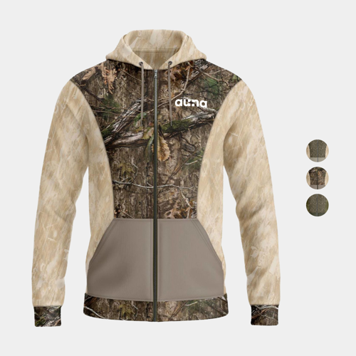 Mossy Oak® Men's 8.2 oz. Polar Fleece Zipper Hoodie w/ Pockets & Custom Logo