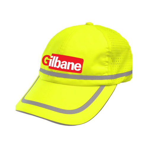 Hi Viz Reflective Cap Breathable Back Safety Baseball Hat w/ Custom Logo