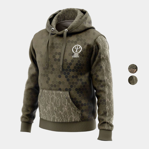 Mossy Oak® Men's 8.2 oz. Polar Fleece Pullover Hoodie w/ Kangaroo Pocket & Custom Logo