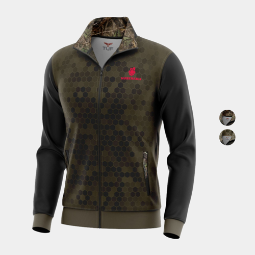 Mossy Oak® Men's 8.2 oz. Full Zip Track Jacket with Pocket w/ Custom Logo