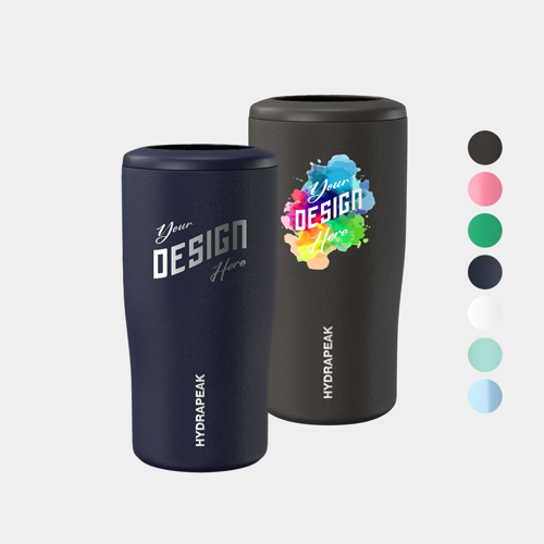 12 oz Hydrapeak® Stainless Steel Insulated 4-In-1 Can Cooler Tumbler w/ Custom Logo