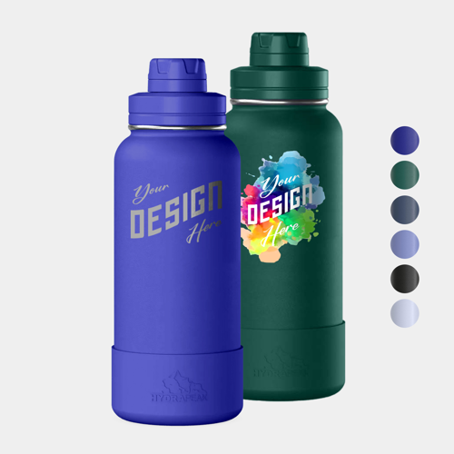 32 oz Hydrapeak® Stainless Steel Insulated Sport Water Bottle w/ Chug Lid & Custom Logo