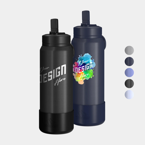 26 oz Hydrapeak® Stainless Steel Insulated Sport Straw Water Bottle w/ Custom Logo