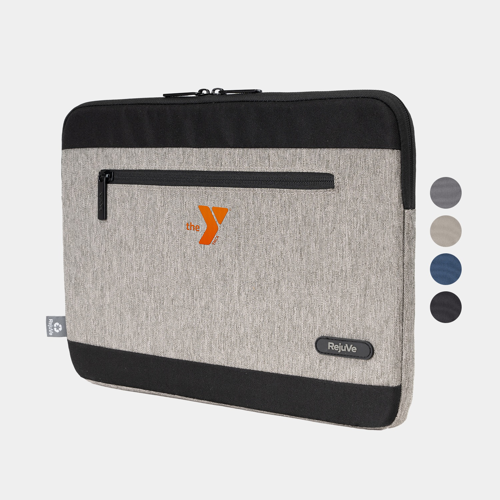 RejuVe® MILANO Recycled Heather Modern Sleek Professional 16" Laptop Sleeve w/ Custom Logo