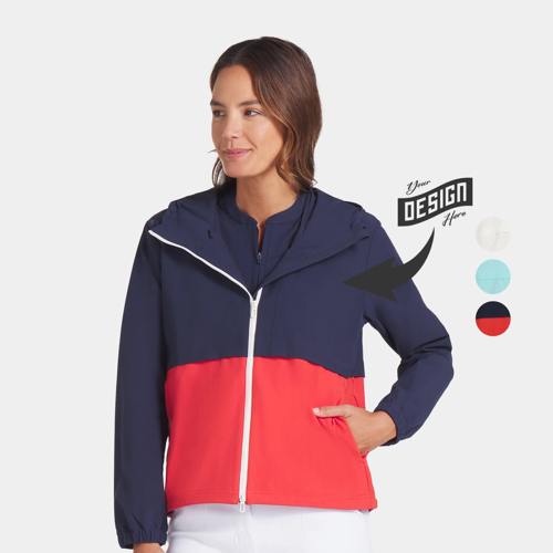 PUMA® Ripguard UPF 50+ Women's Full Zip Golf Jacket w/ Custom Logo