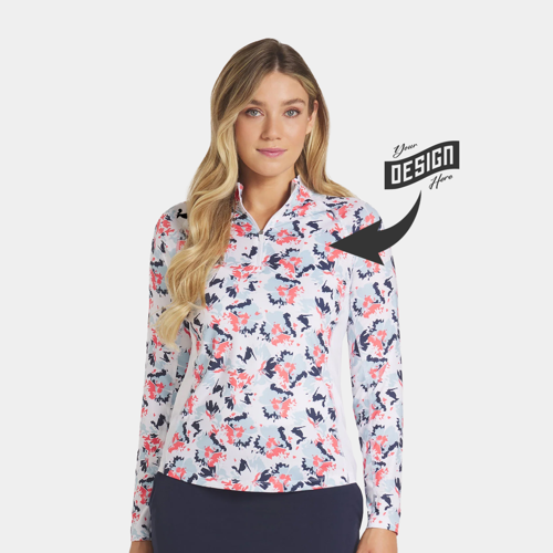 PUMA® YouV Borrego UPF 50+ Women's Golf 1/4 Zip w/ Custom Logo