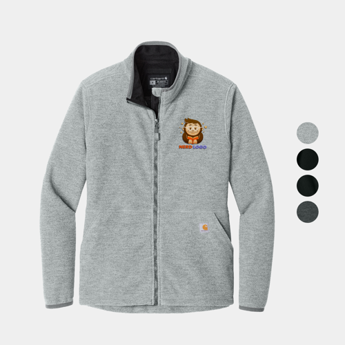 Carhartt® Women’s Textured Full-Zip Fleece Jacket w/ Custom Logo